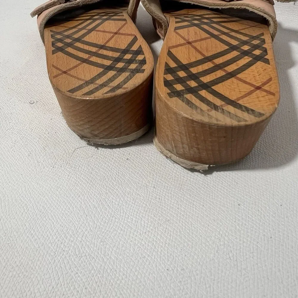 Burberry clog sandals